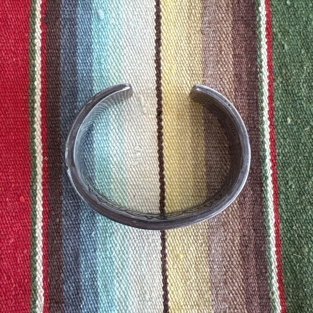 Darin Bill ダブルスタンプバングル　ダーリンビル　ナバホ　ヘビーゲージ