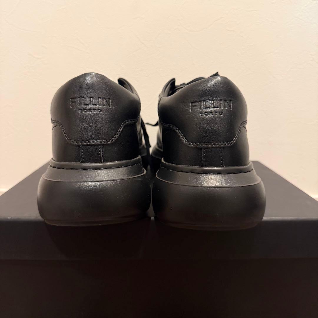 FILLIN LUCENT ブラックスニーカー　28センチ