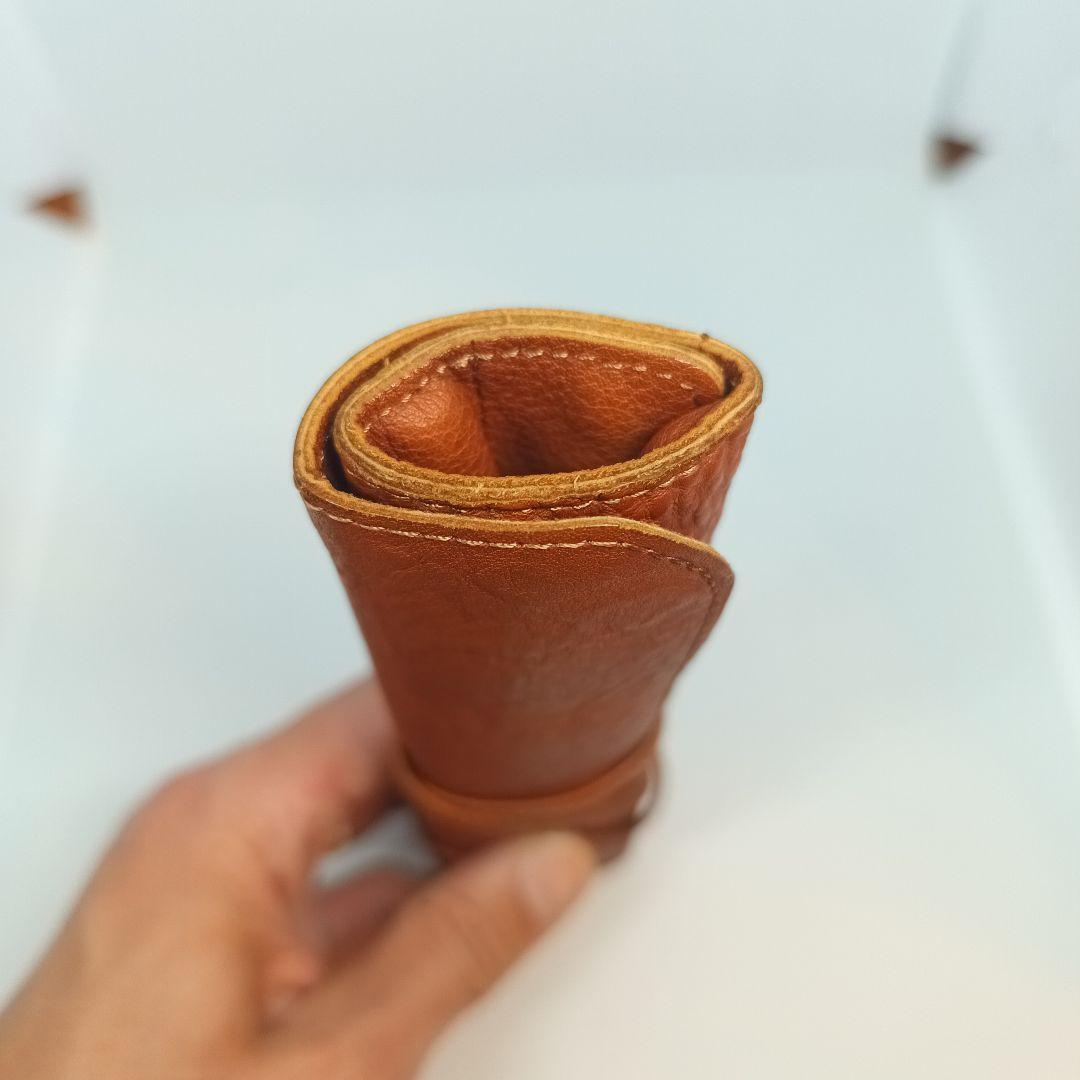 美品　土屋鞄　トーンオイル　ヌメロールペンケース　ブラウン