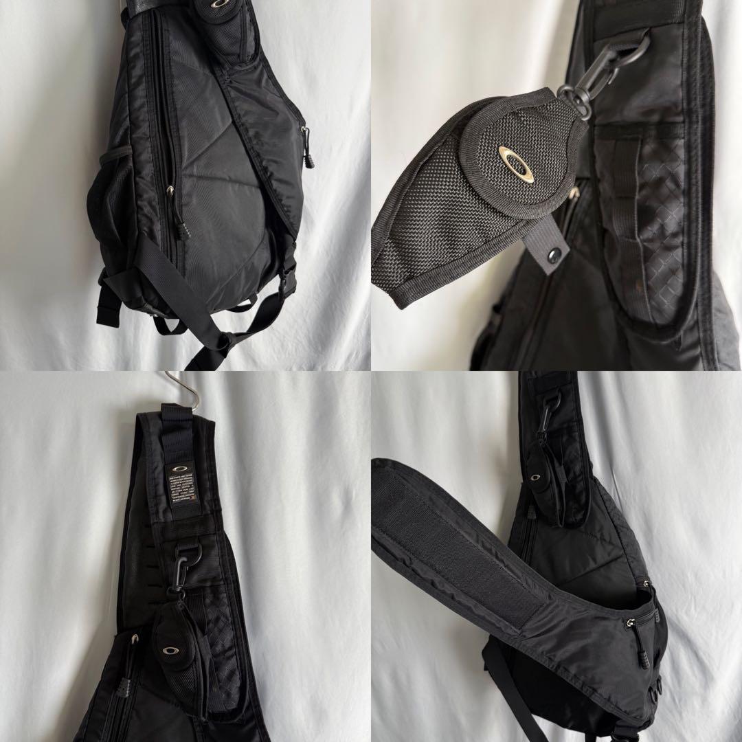 00s OAKLEY ナイロン スリング バッグ ブラック 黒 ワン ショルダー