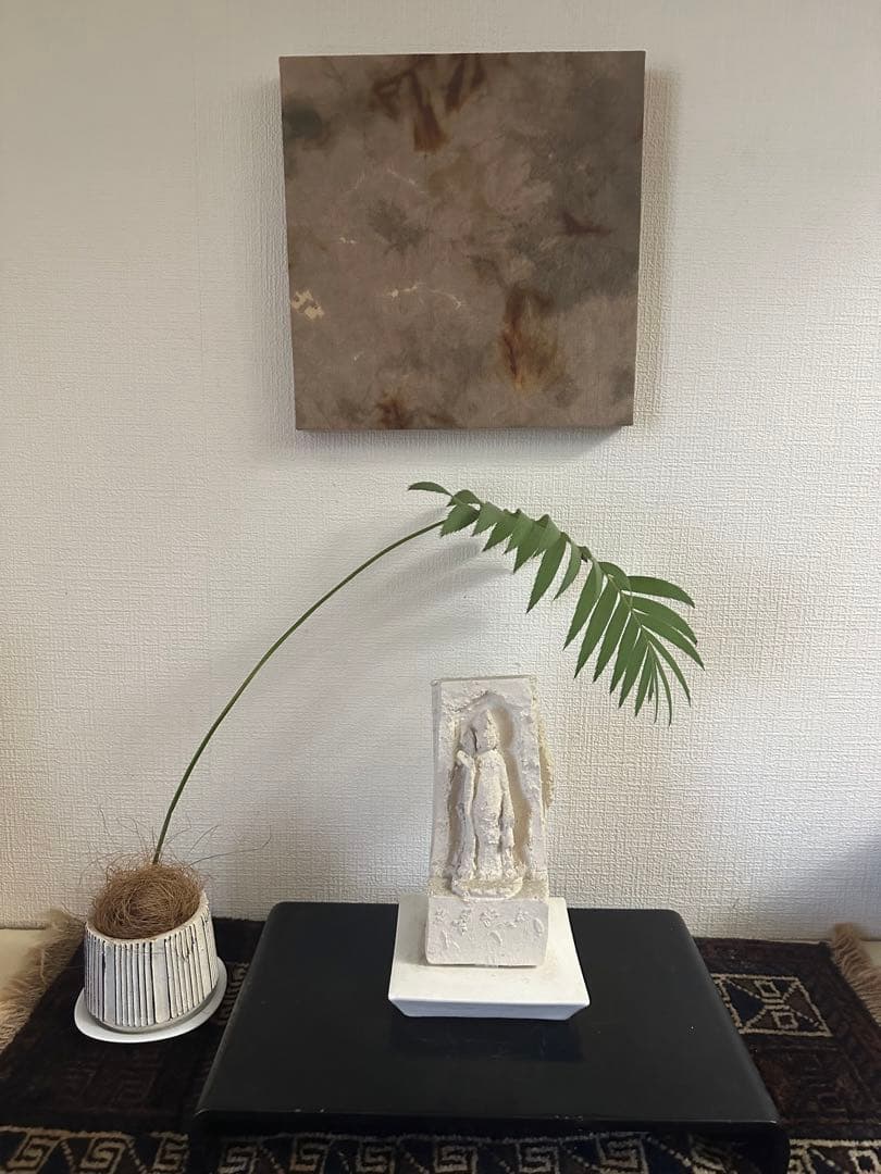 さびぬの 村上慶子 作家物 柿渋パネル モダンアートART錆布 茶室床の間茶道具