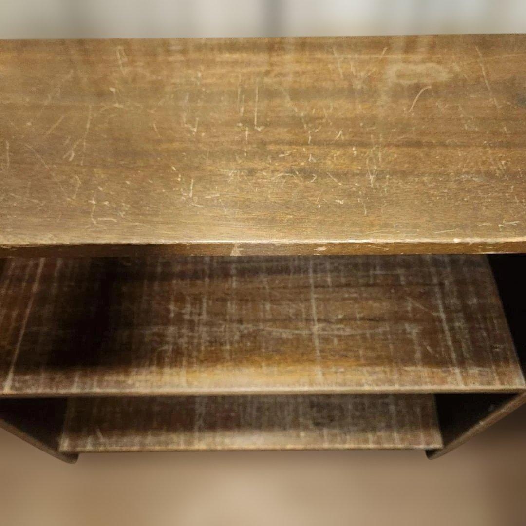 アンティーク　レトロ　木製2段オープンシェルフ♪　ノスタルジック