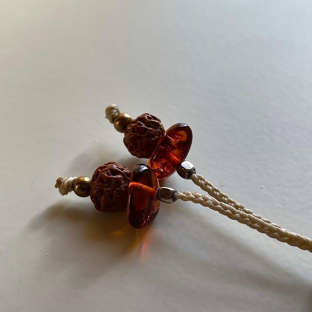 ヒマラヤ水晶 ガネッシュヒマール ＊ ハンドメイド マクラメネックレス 61