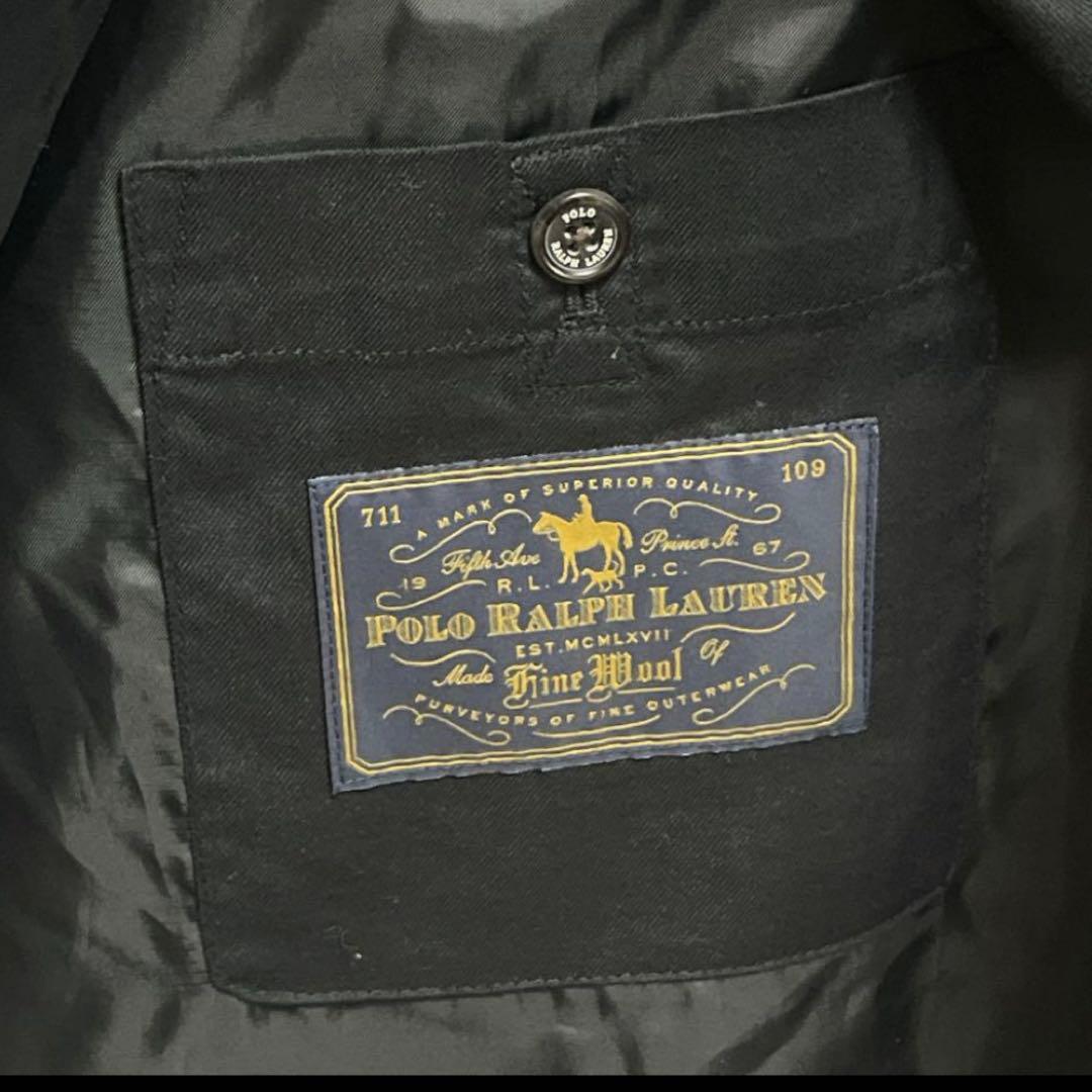 美品⁑ポロラルフローレン　ステンカラーコート　ライナー　ダブルジップ　牛革　比翼
