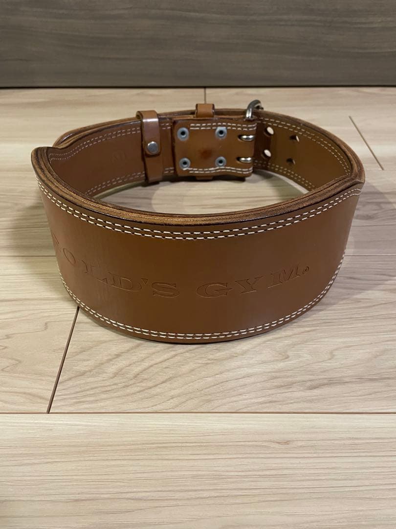 GOLD'S GYM プロレザーベルトトレーニングパワーベルト　Mサイズ