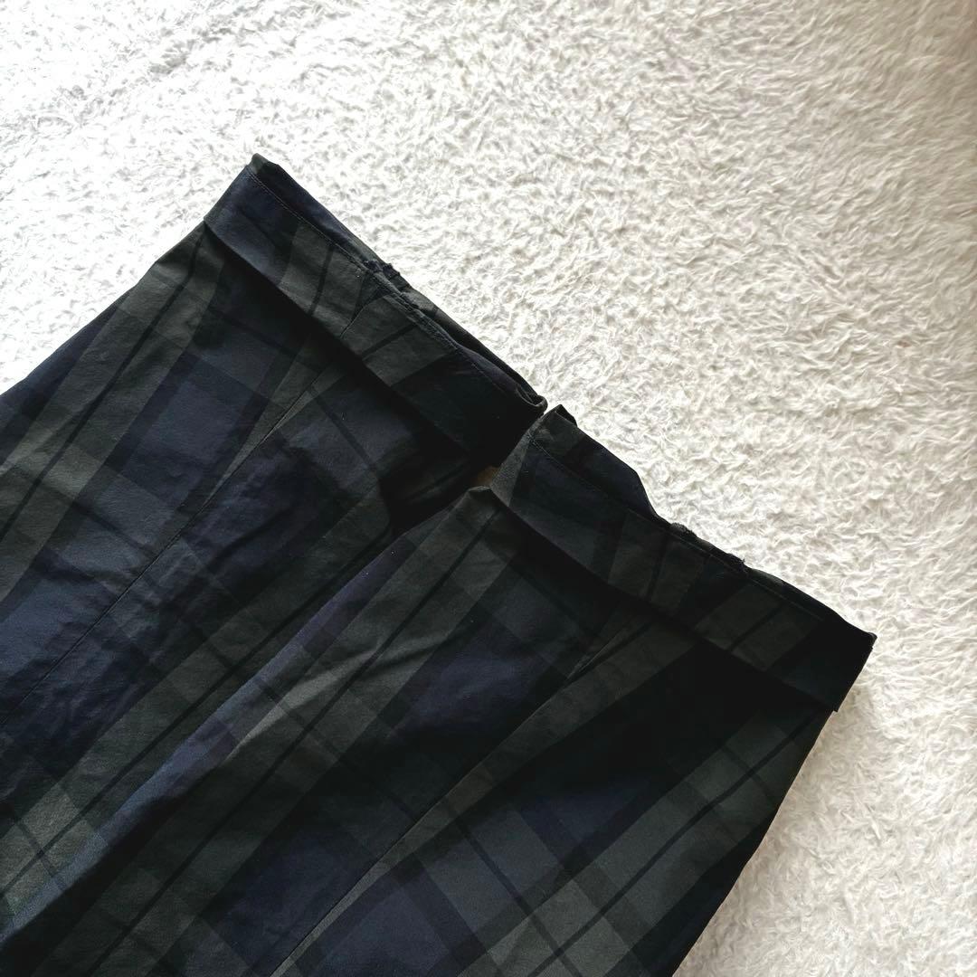 美品 ダントン レイビームス別注 ナイロンステンカラーコート ブラックウォッチ