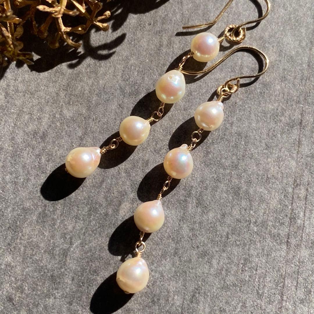 【専用です】アコヤ真珠バロック✴︎14kgfピアスP288 ・他