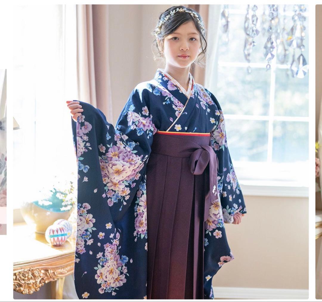 袴セット　140 【襦袢付き】キャサリンコテージ　卒業式　試着のみ