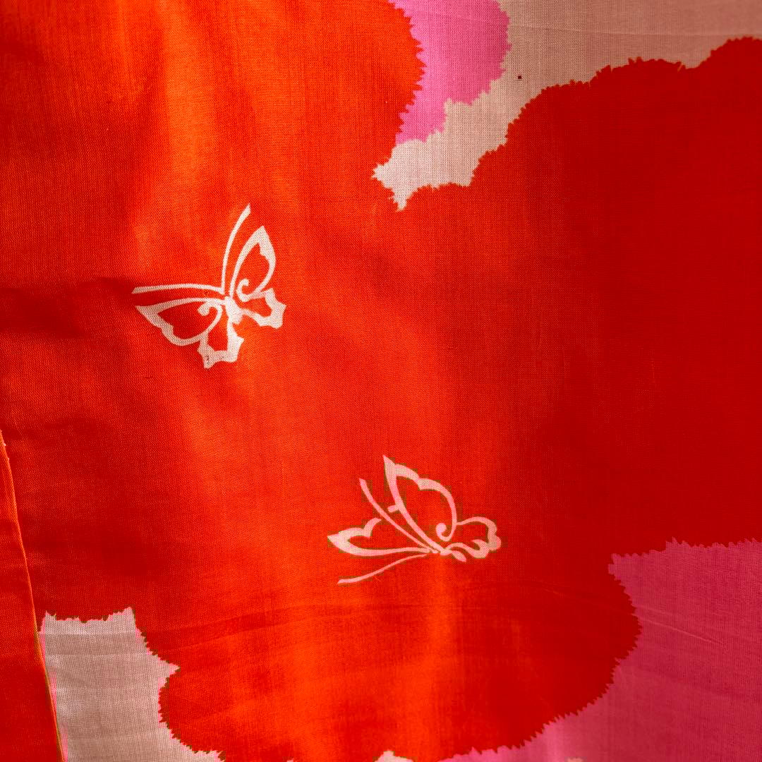 七五三　七歳　正絹アンティーク着物長襦袢