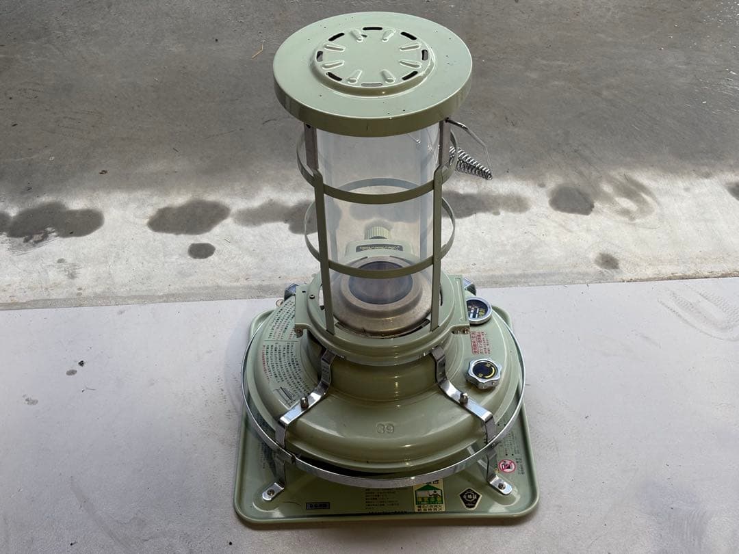 アラジンストーブ　ガラスチムニー仕様　ブルーフレームヒーター