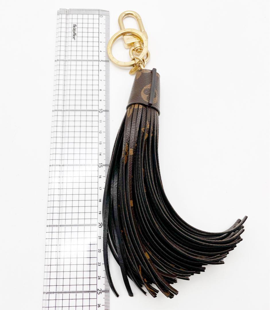 ルイヴィトン　バックチャーム キーホルダー　タッセル　モノグラム　ブラウン