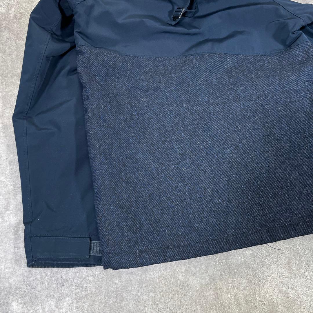 フェローズ 中綿キルティング マウンテンパーカー 38 ネイビー 素材切替