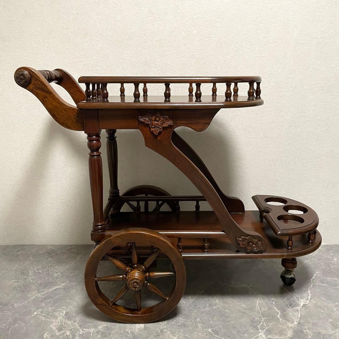 希少　アンティーク トロリーワゴン ワインラックワゴン　キッチンワゴン