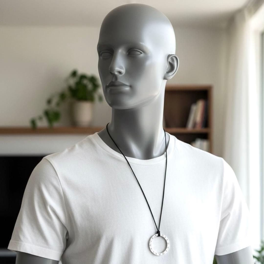 【美品】ブルガリ ダブルロゴ ネックレス キーリング シルバー 925 箱付き