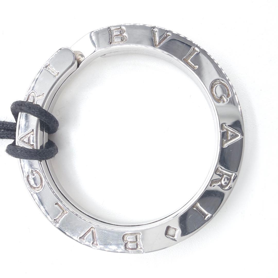 【美品】ブルガリ ダブルロゴ ネックレス キーリング シルバー 925 箱付き