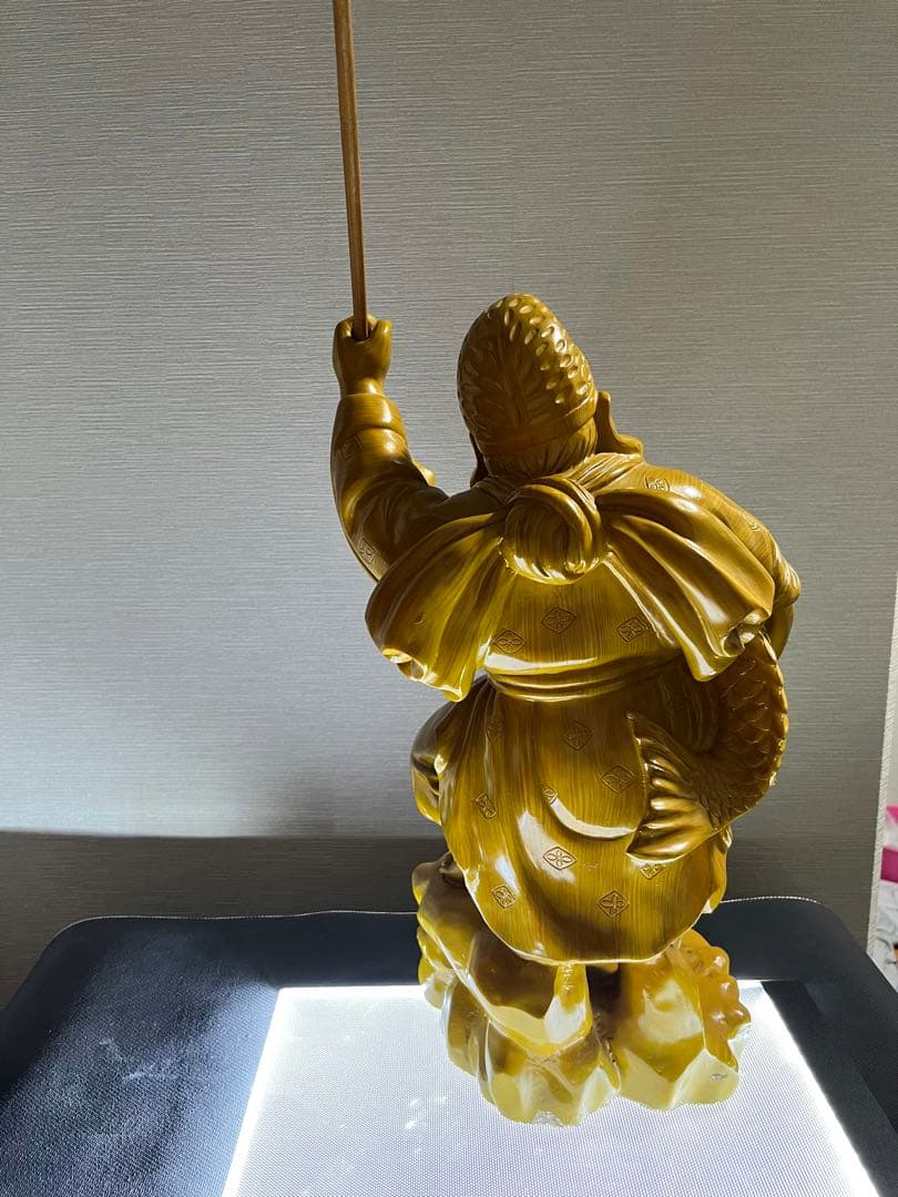 大黒天　恵比寿 二柱 二天像 仏像　置物 七福 神風水開運金運招財骨董