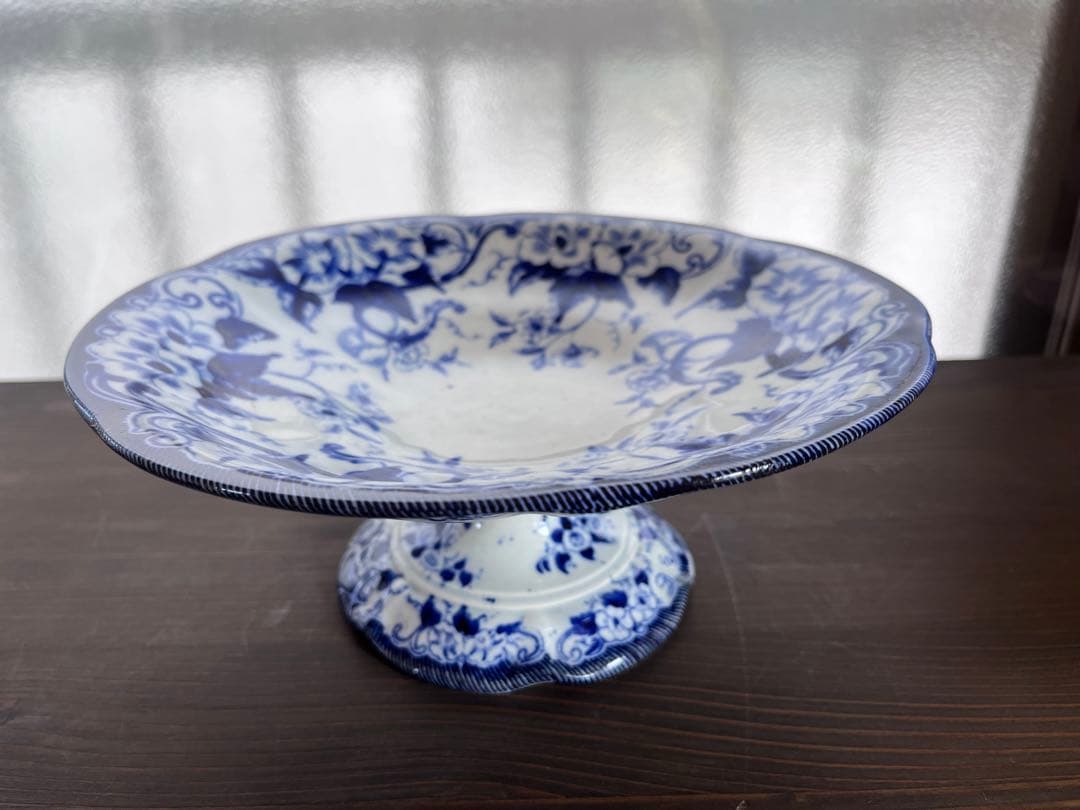 【美品】フランスアンティーク クレイユモントロー Flora コンポティエ