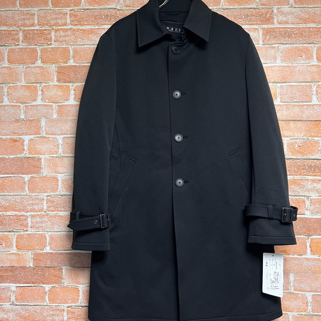 (新品)MAJI ストレッチステンカラーコート　SOLOTEX 黒　2way