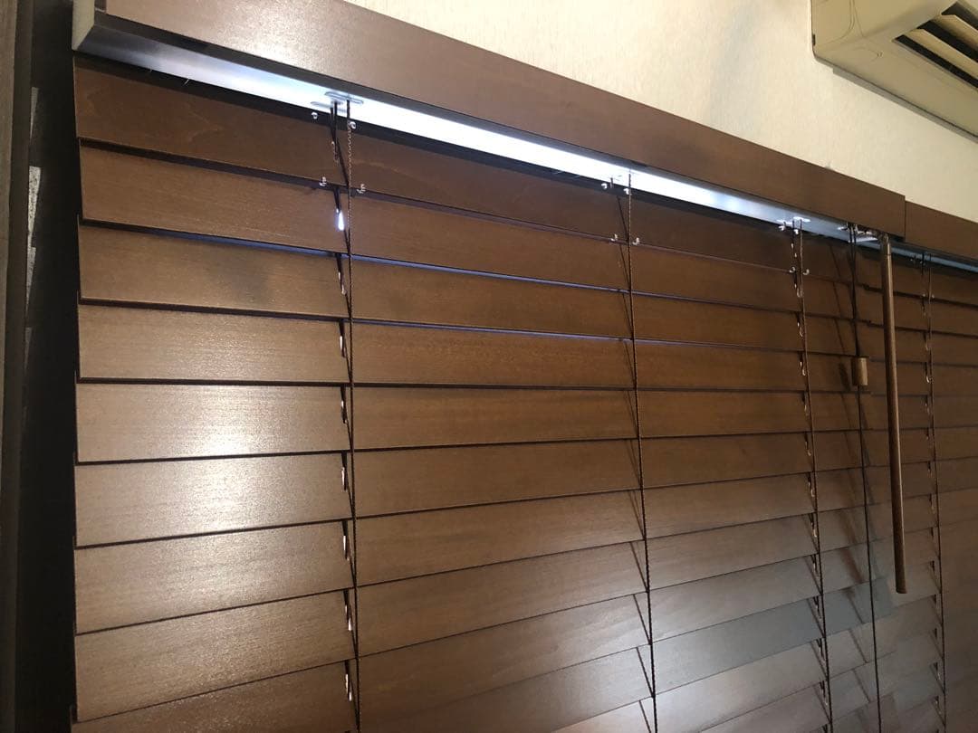 TOSO ウッドブラインド　2個セット　連窓