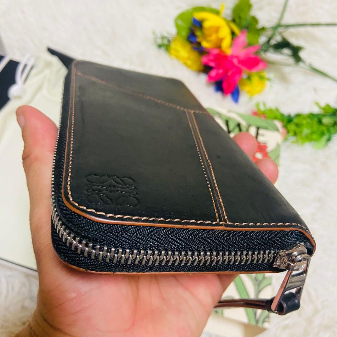 付属品完備✨LOEWE✨ロエベ ✨財布✨パズル✨カーフレザー✨ブラック✨箱付き✨