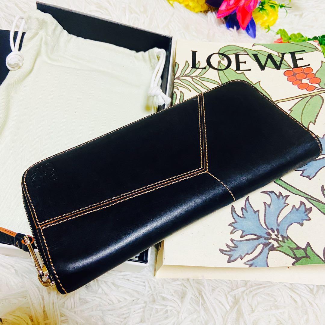 付属品完備✨LOEWE✨ロエベ ✨財布✨パズル✨カーフレザー✨ブラック✨箱付き✨