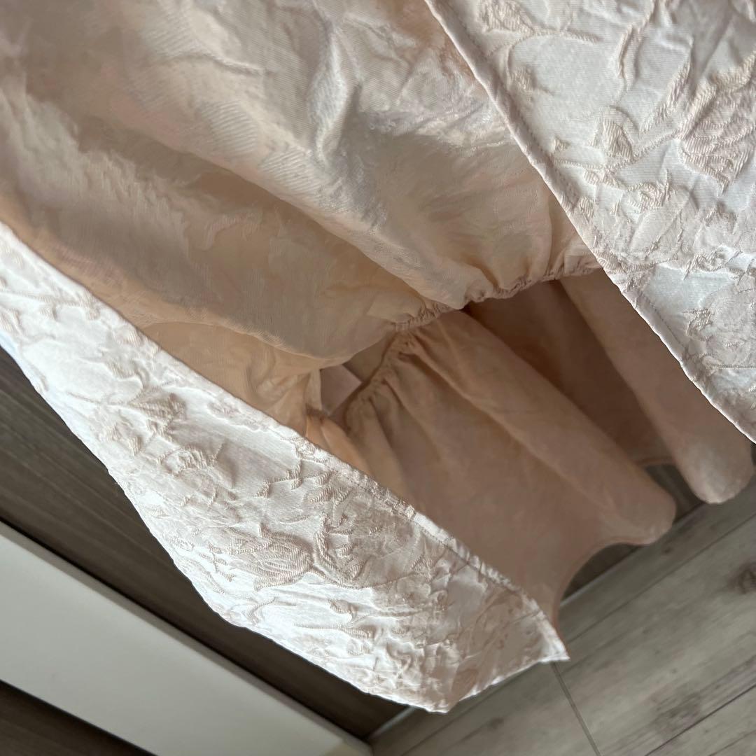 【即日発送】OHGAフラワーブラウス ジャガードトップス ピンク