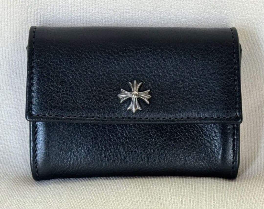【新品 未使用】クロムハーツ　タイニー ウォレット 財布 ケース レザー