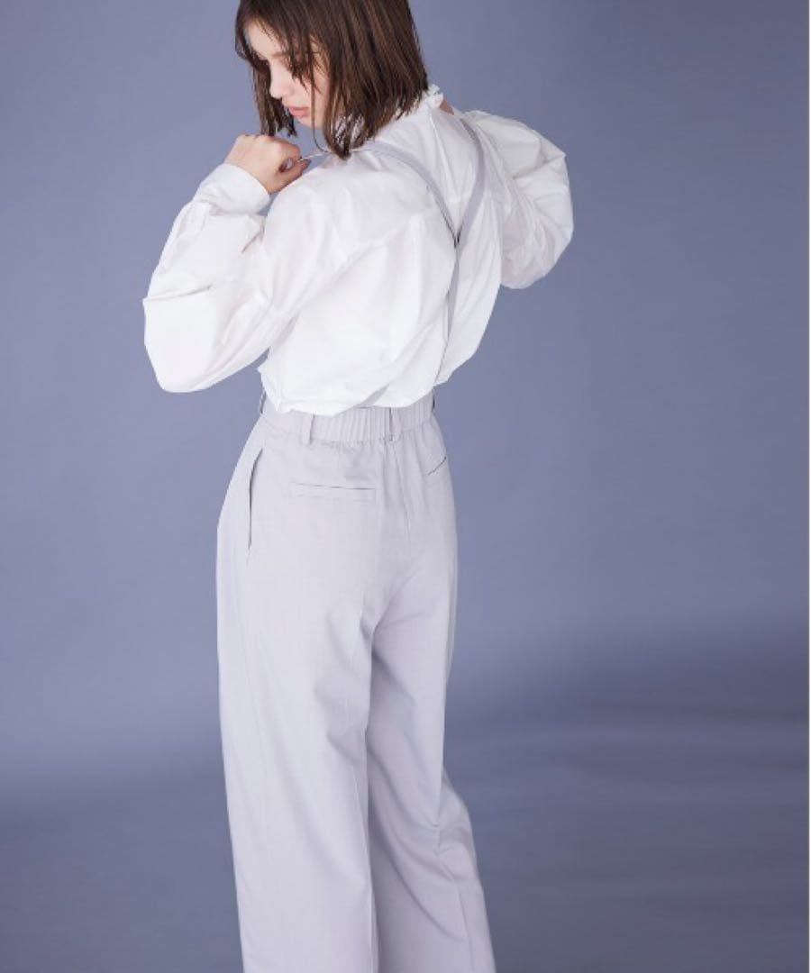 【MARILYN MOON/マリリンムーン】サロペット　ライトグレー