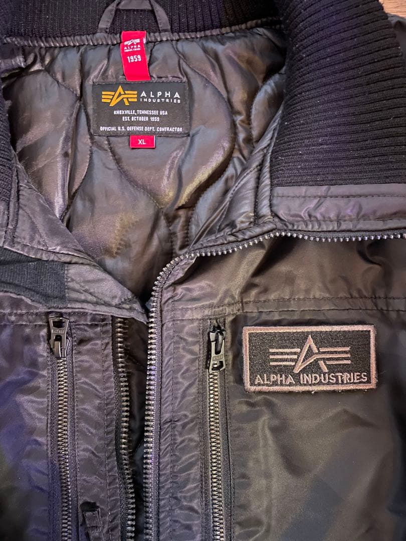 ALPHA INDUSTRIES MA-1 フライトジャケット XL ブラック