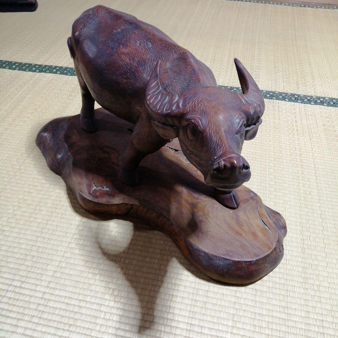 限定値下げ中！手彫り木彫り水牛オーナメント - 贈り物にも最適