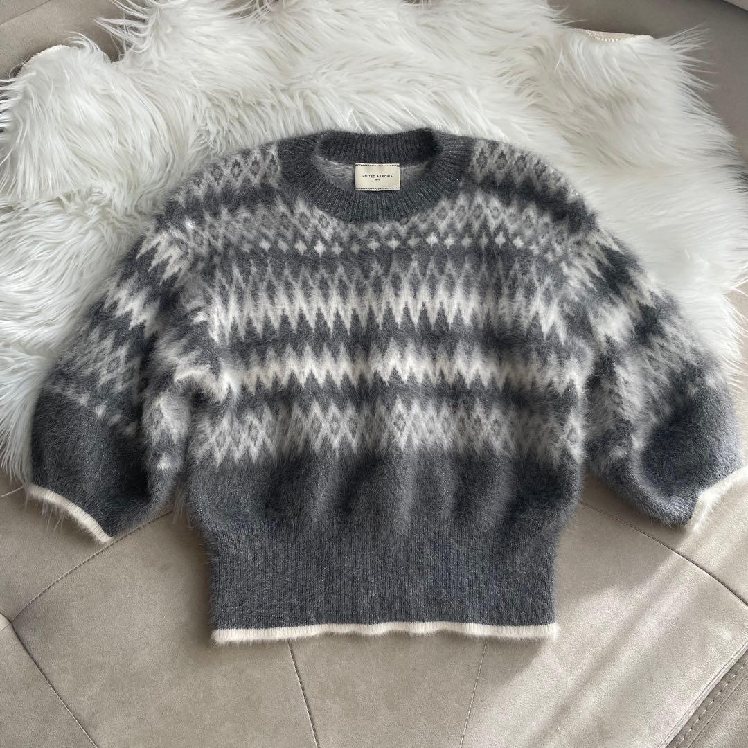 ラルです　今期　UNITED ARROWS フォックスカシミヤ ニット