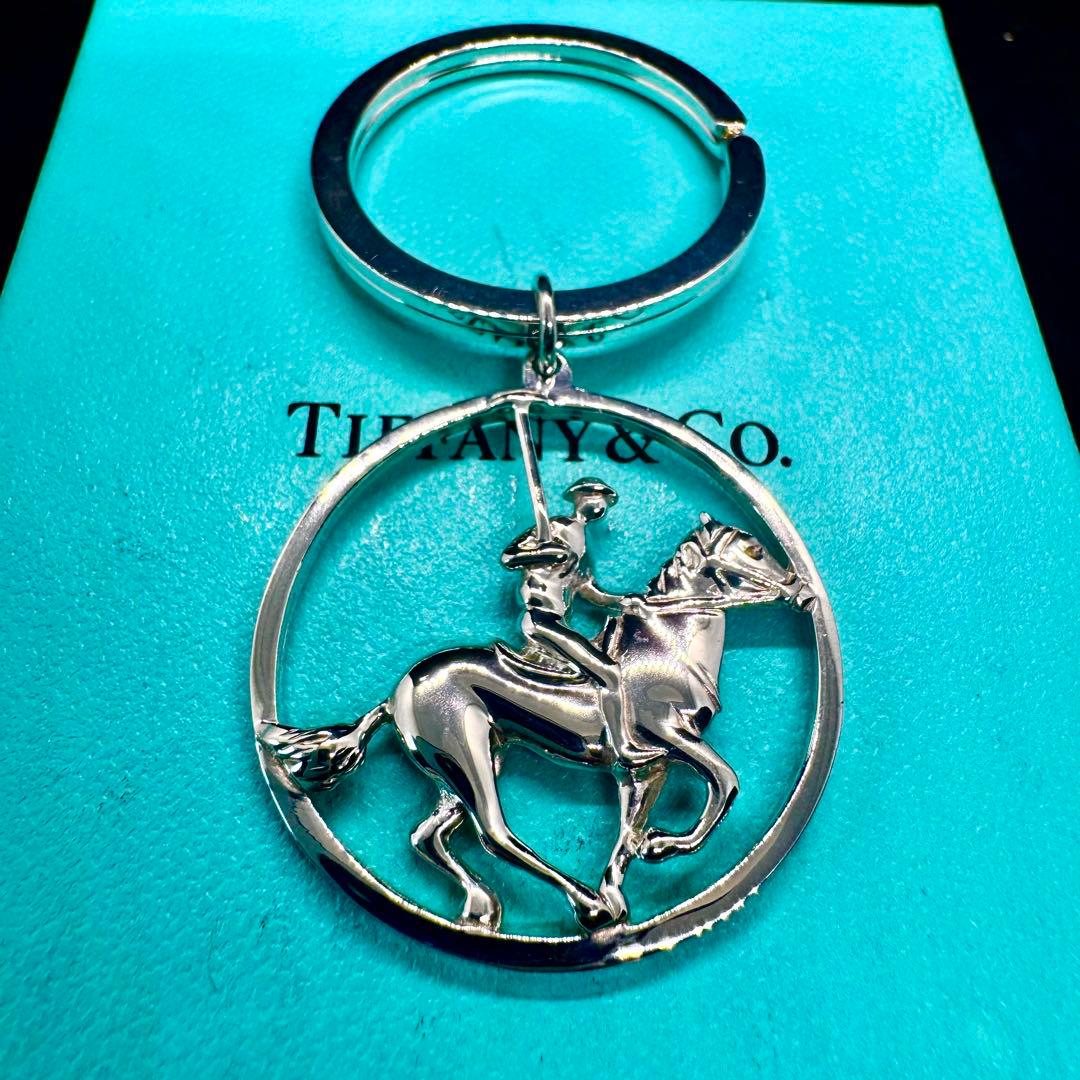 幸運　ホース　ジョッキー　ホース　モチーフ ビンテージ　キーリング　ティファニー