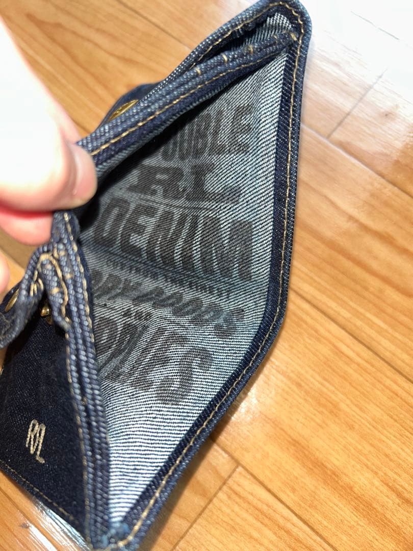 RRL デニム 二つ折り財布 ダークブルー 美品