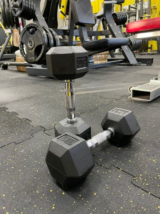 ラバーヘックス  ダンベル　47.5kg２個