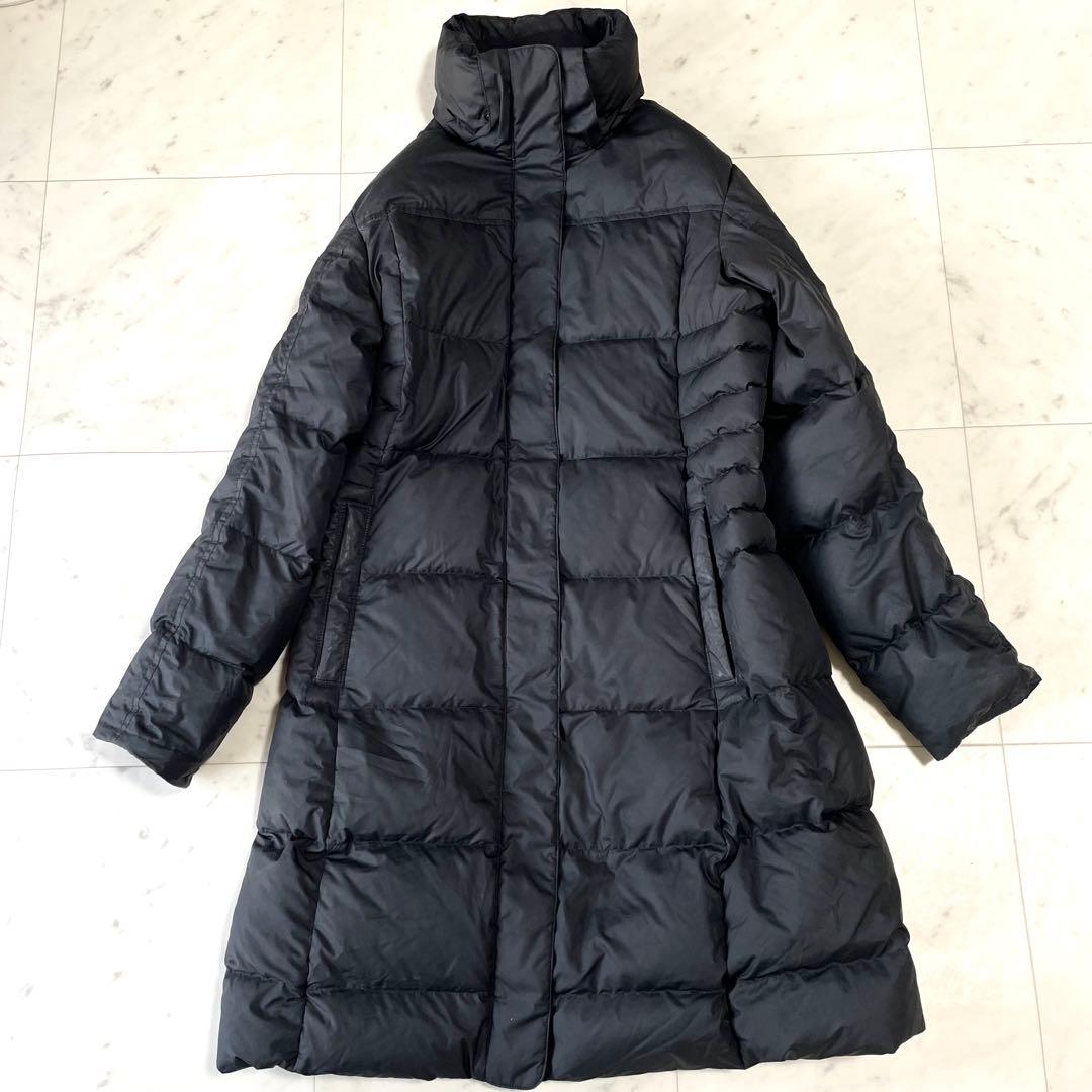 最終オークション‼️パタゴニア ロングダウンコート ダウンウフード付き 黒 F