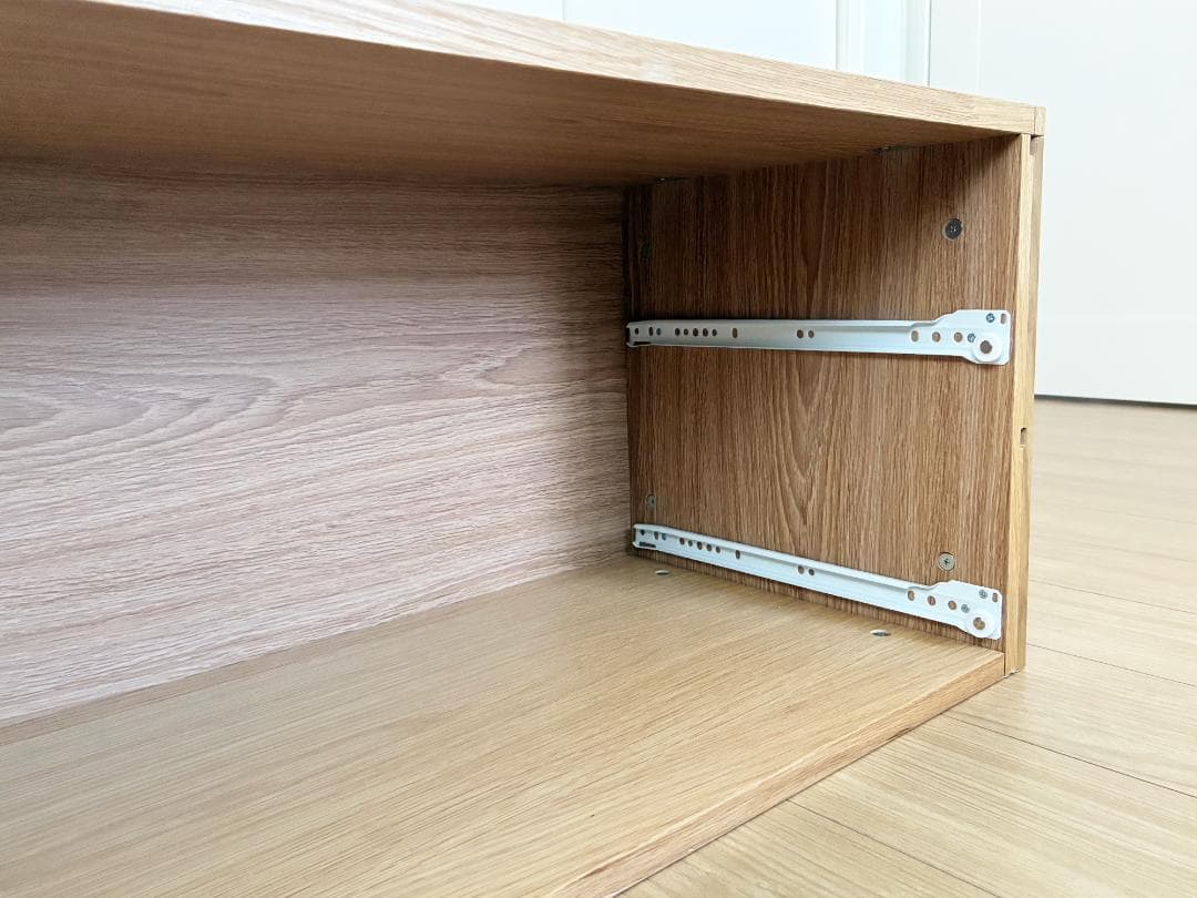 無印良品 スチールユニットシェルフ ボックス 引き出し 2段 オーク