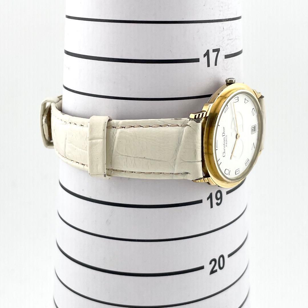 【稼働/新品電池】クリスチャンディオール　腕時計　アラビア　CDロゴ　レディース