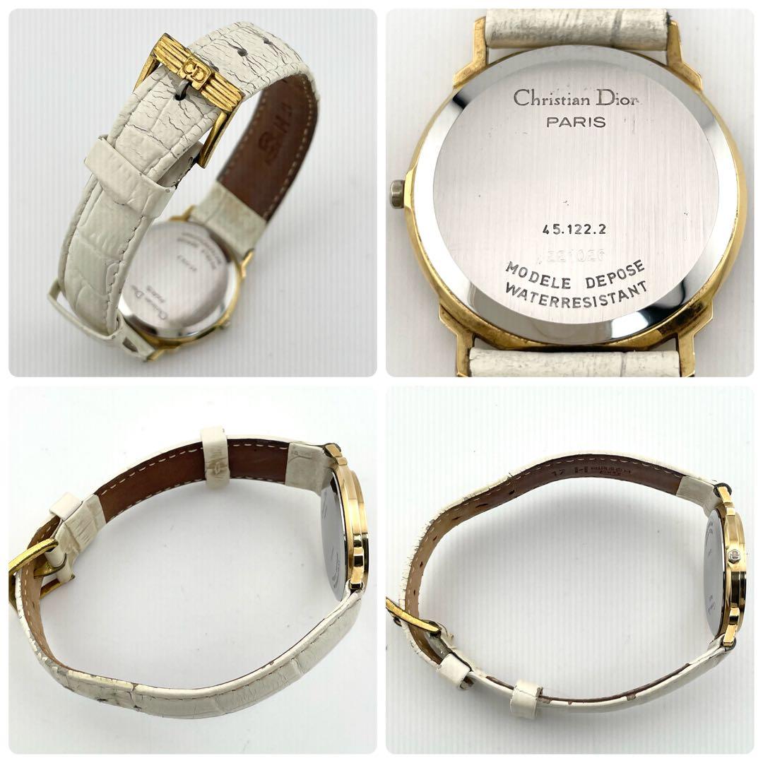 【稼働/新品電池】クリスチャンディオール　腕時計　アラビア　CDロゴ　レディース