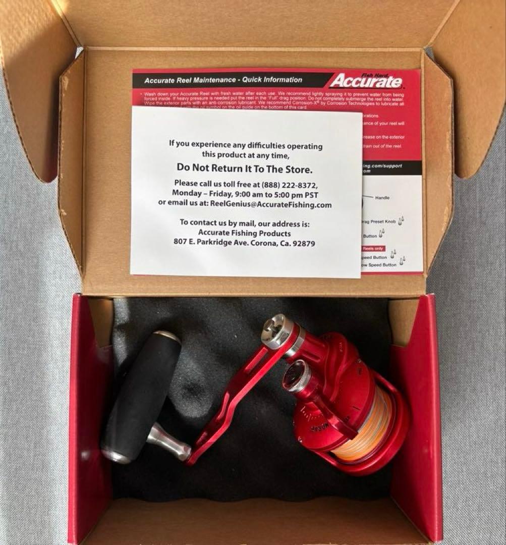 Accurate レッド リール VALIANT 500N BV2-500NL