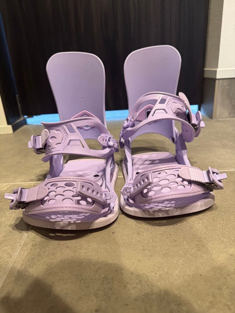 連休セールUNION パープル　 スノーボードビンディング レガシー 23-24