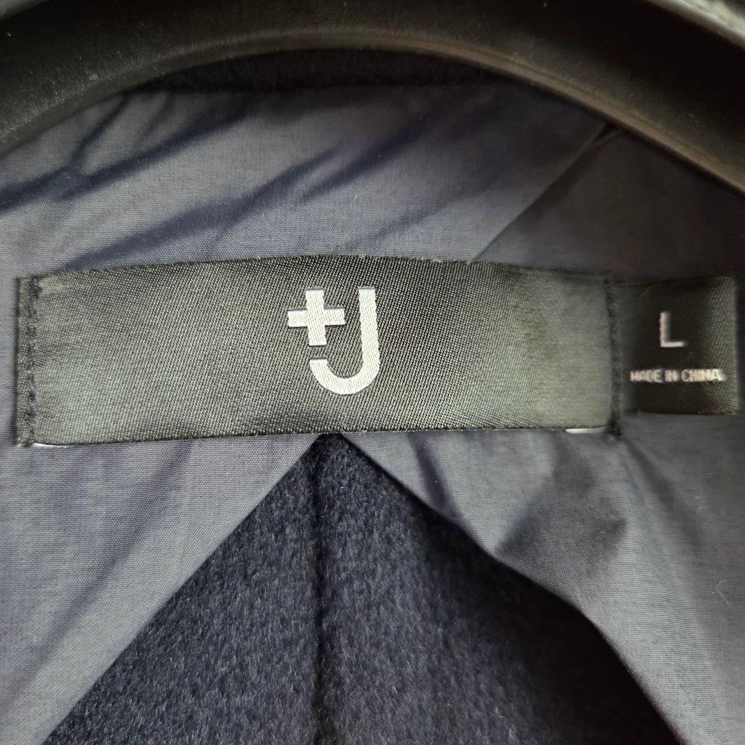 極美品 UNIQLO+J カシミヤブレンド ロングコート L ダークネイビー