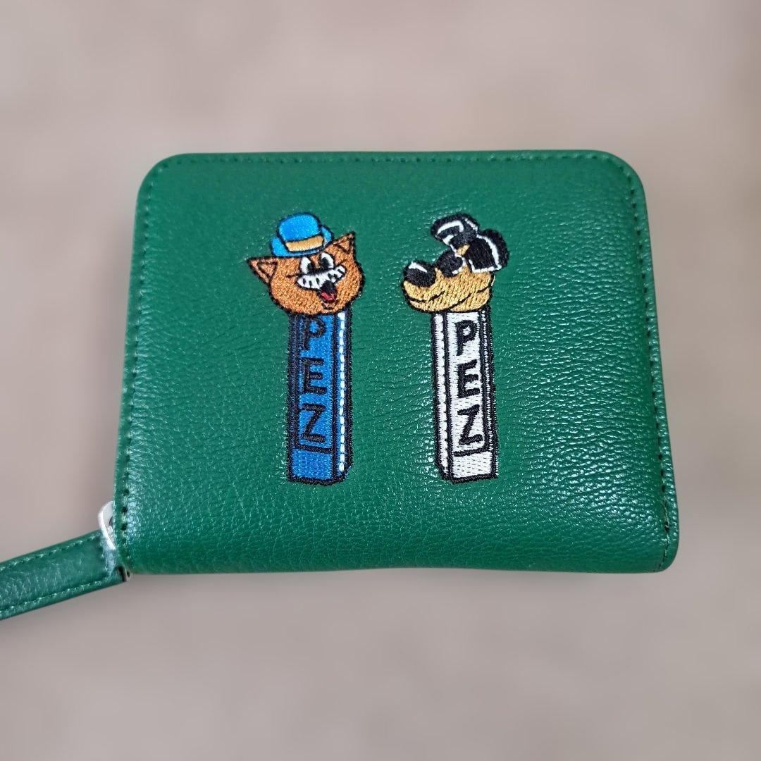 PEZ perche ear コラボジャバラ二つ折り財布 財布 グリーン 緑