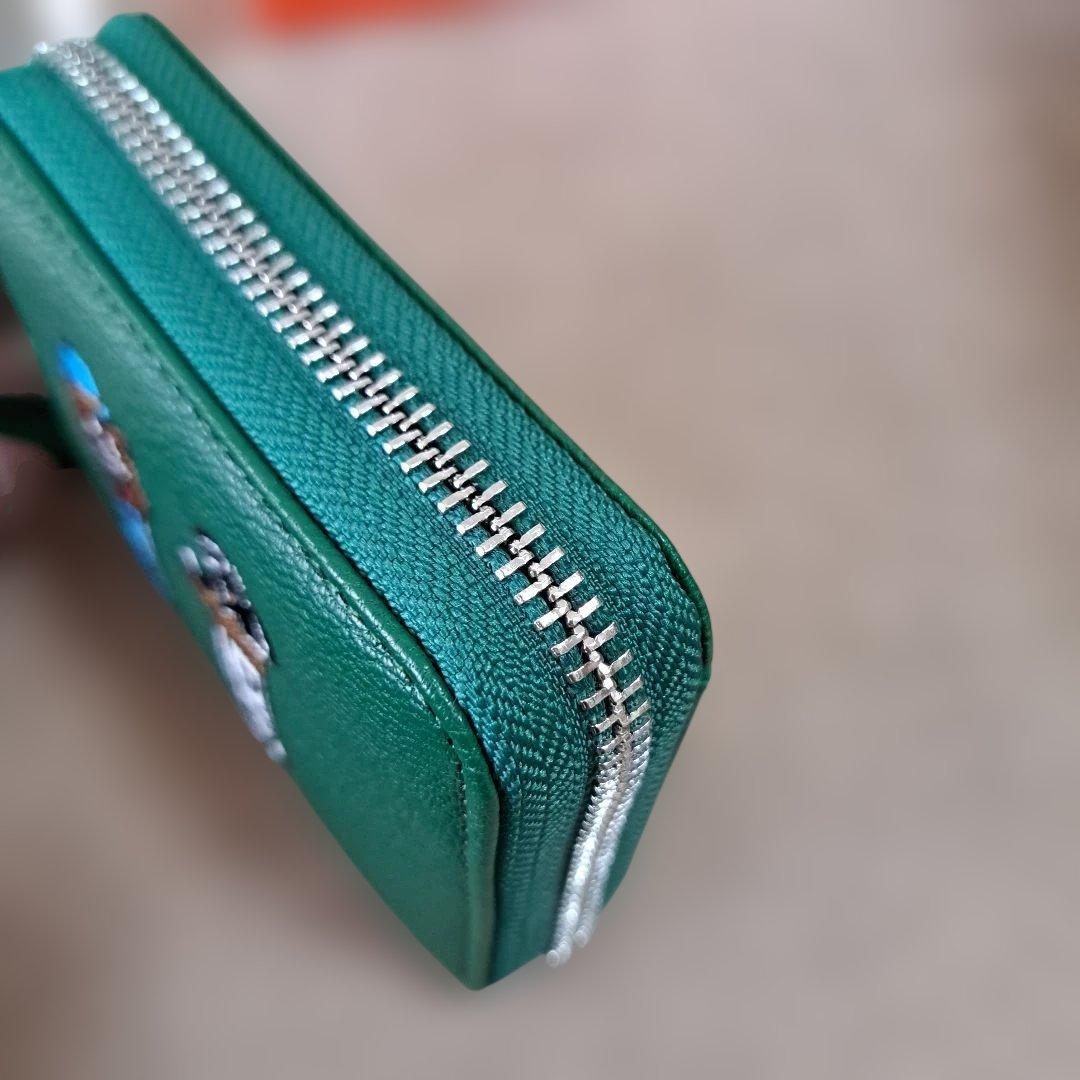 PEZ perche ear コラボジャバラ二つ折り財布 財布 グリーン 緑