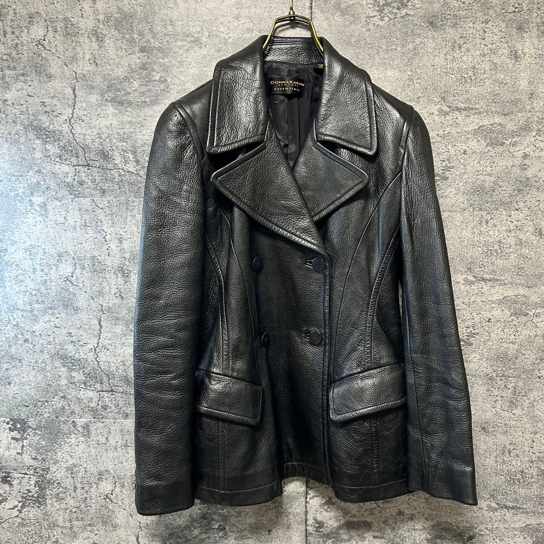 【入手困難】DonnaKaranNewYork レザージャケット　USA製　鹿革