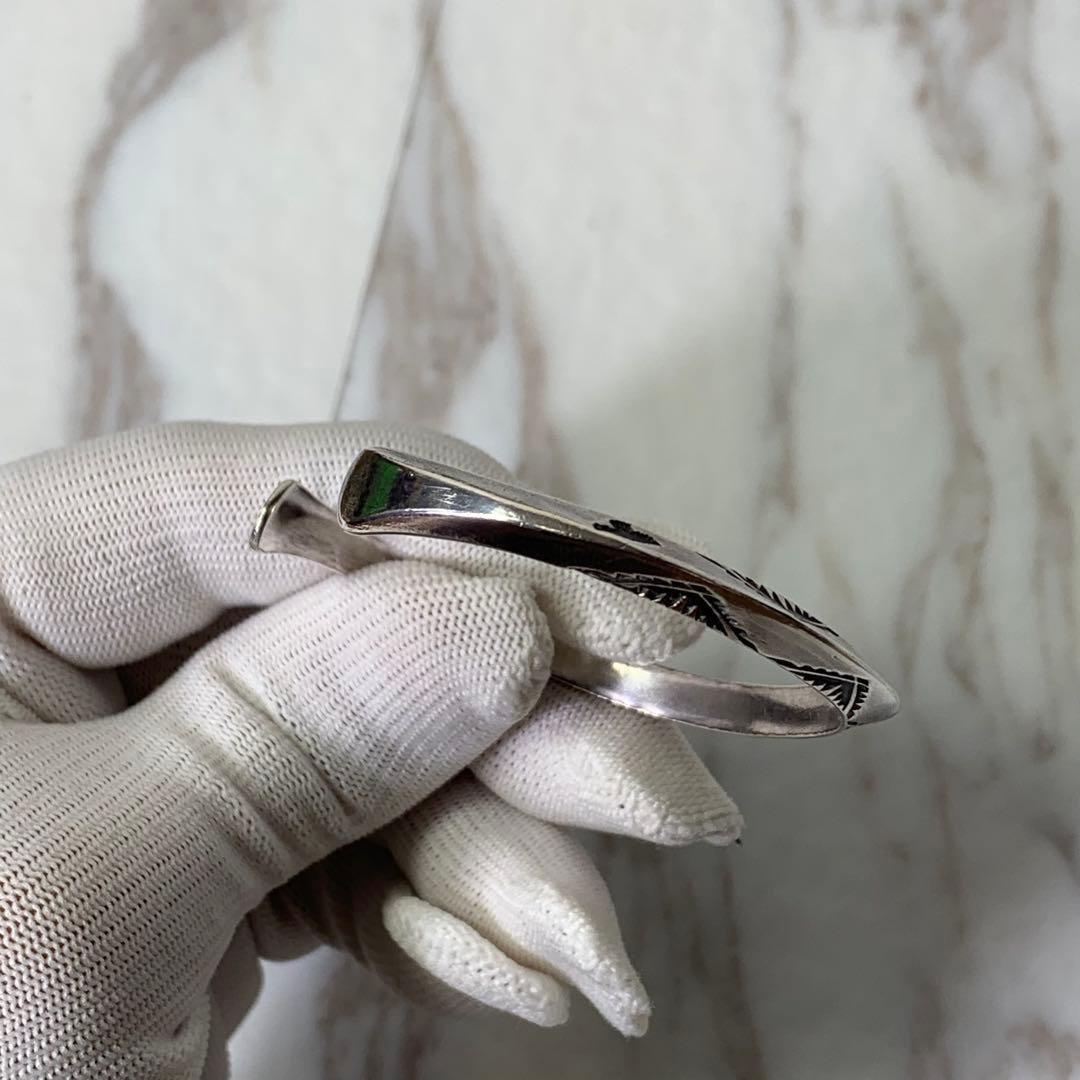 Dear Blossom トライアングルバングル silver刻印 ナバホ