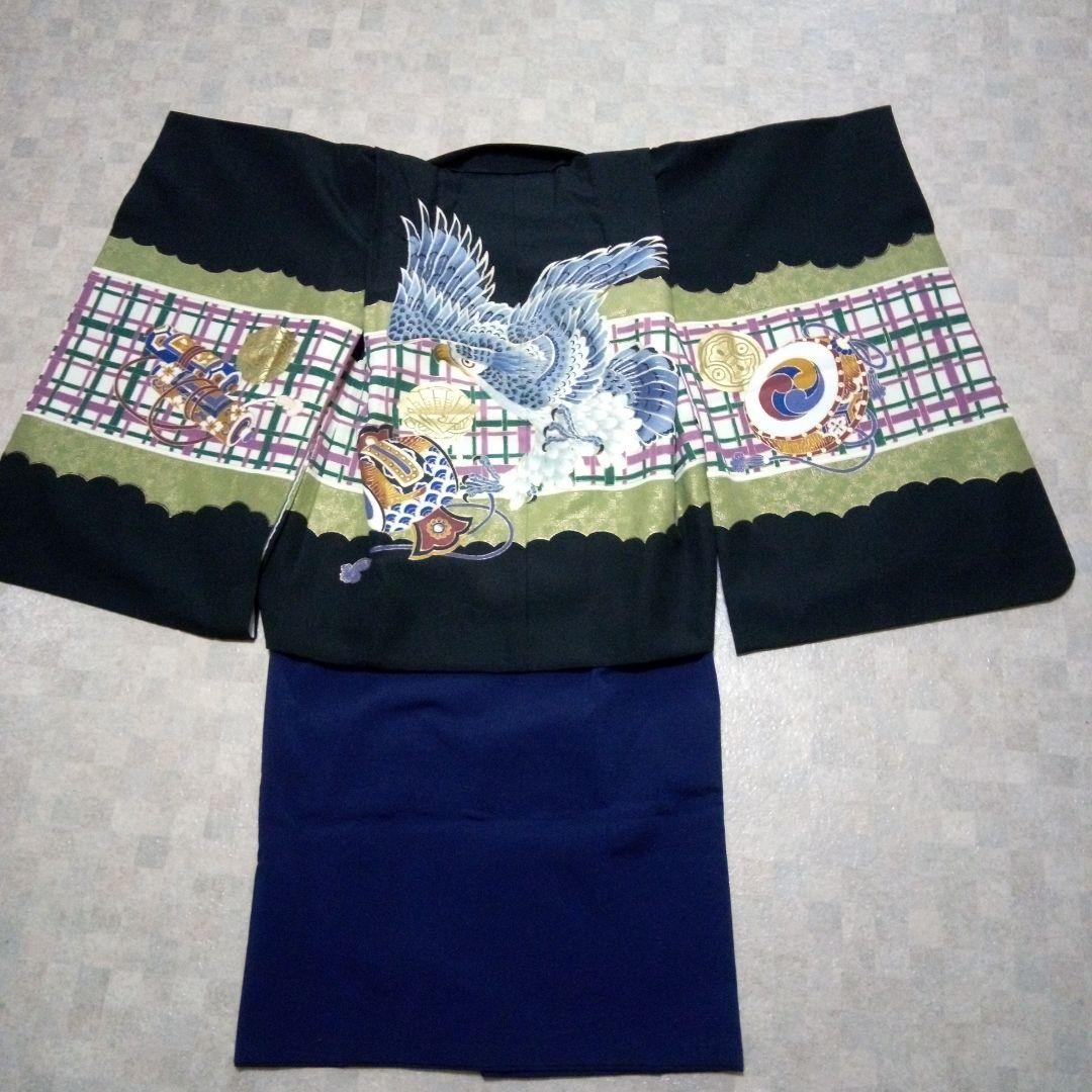 最終お値下げ‼️【七五三3歳用】羽織袴セット『小物付き』