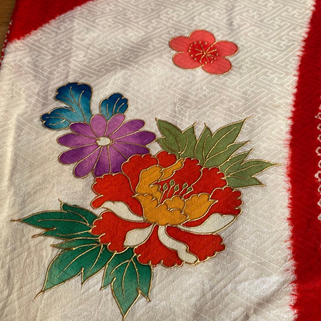 3歳　本絞り　正絹　着物