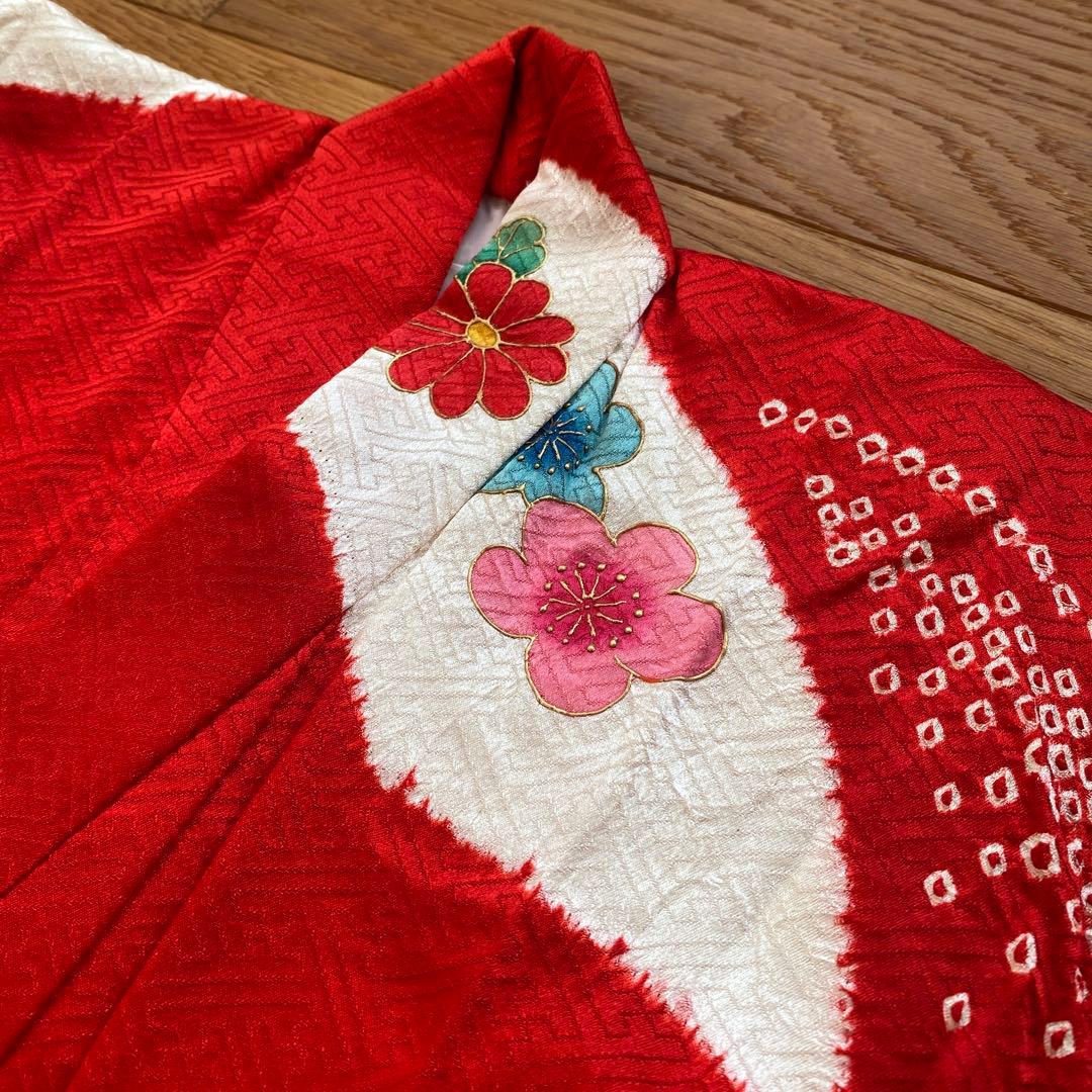 3歳　本絞り　正絹　着物