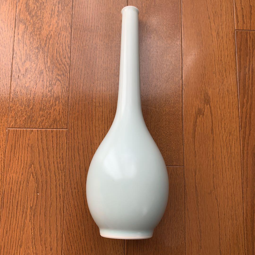 清水焼　瑞光窯　鶴首花生