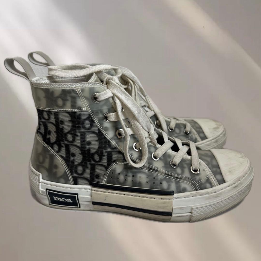 Dior ハイカットスニーカー グレー　37サイズ